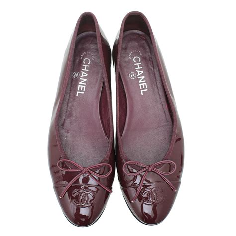 chanel trendy cc burgundy|burgundy chanel flats.